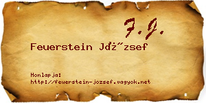 Feuerstein József névjegykártya